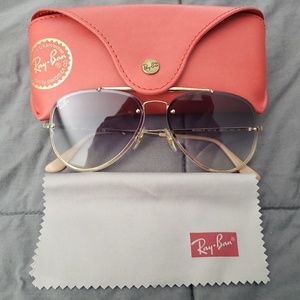 NEW WOT RAY-BAN BLAZE AVIATOR SUNGLASSES.